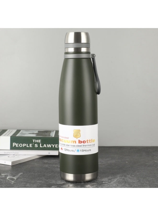 Premium 18/8 Stainless Steel Vacuum Insulated Water Bottle – Double-Wall Thermos Flask, Keeps Drinks Cold for 24 Hours & Hot for 12 Hours, Leak-Proof & BPA-Free Reusable Bottle for Sports, Gym & Travel (650ml) - Image 1